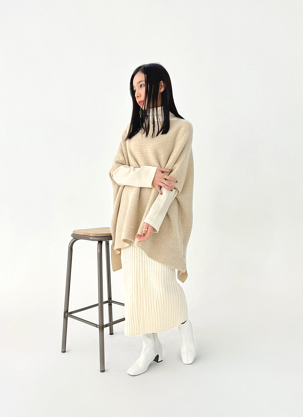 ニットポンチョベスト | レディースファッション通販 - DHOLIC