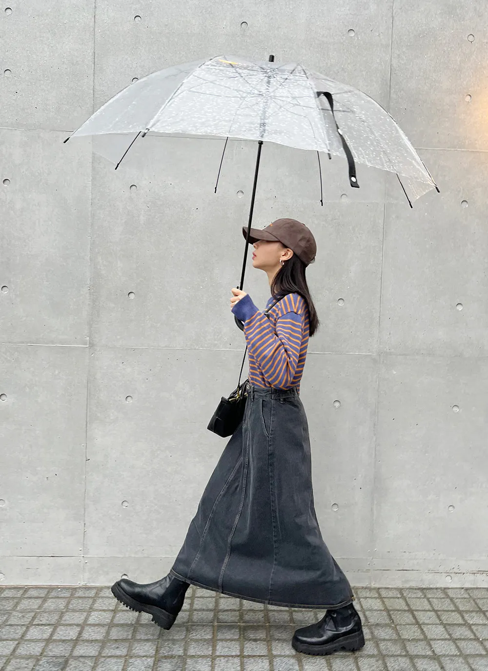 デニム ロング スカート