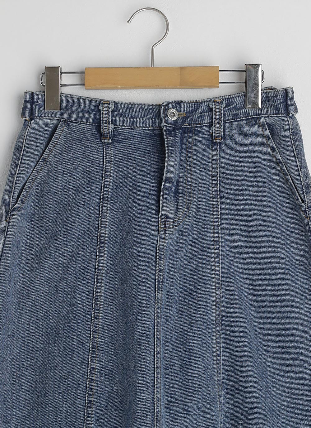 デニム台形ロングスカート | レディースファッション通販 - DHOLIC