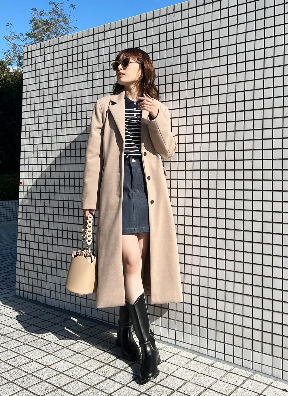 ロングチェスターコート | レディースファッション通販 - DHOLIC