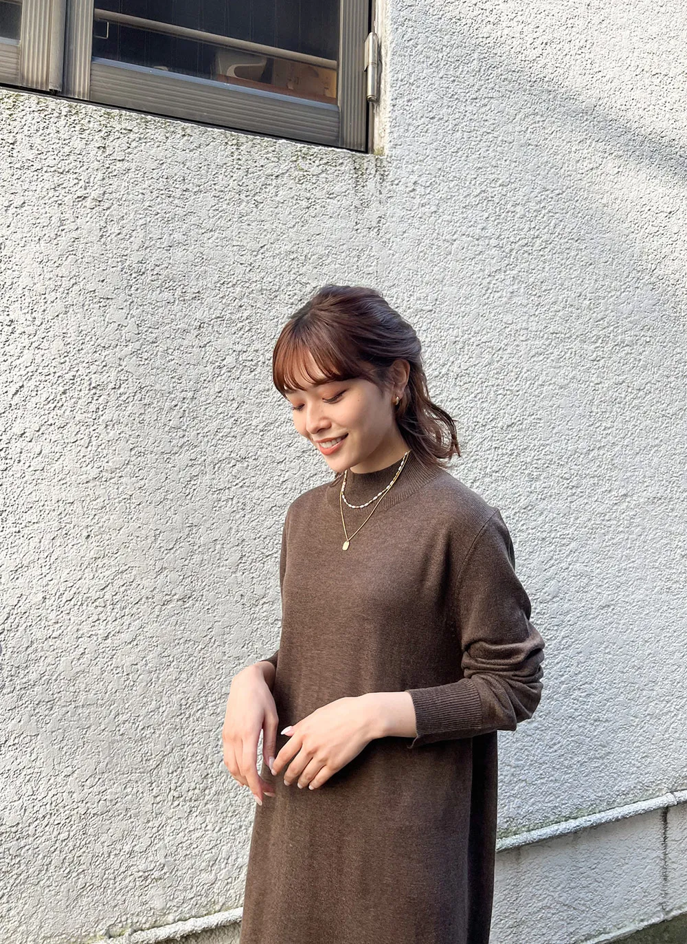 サイドスリットニットワンピース | レディースファッション通販 - DHOLIC 