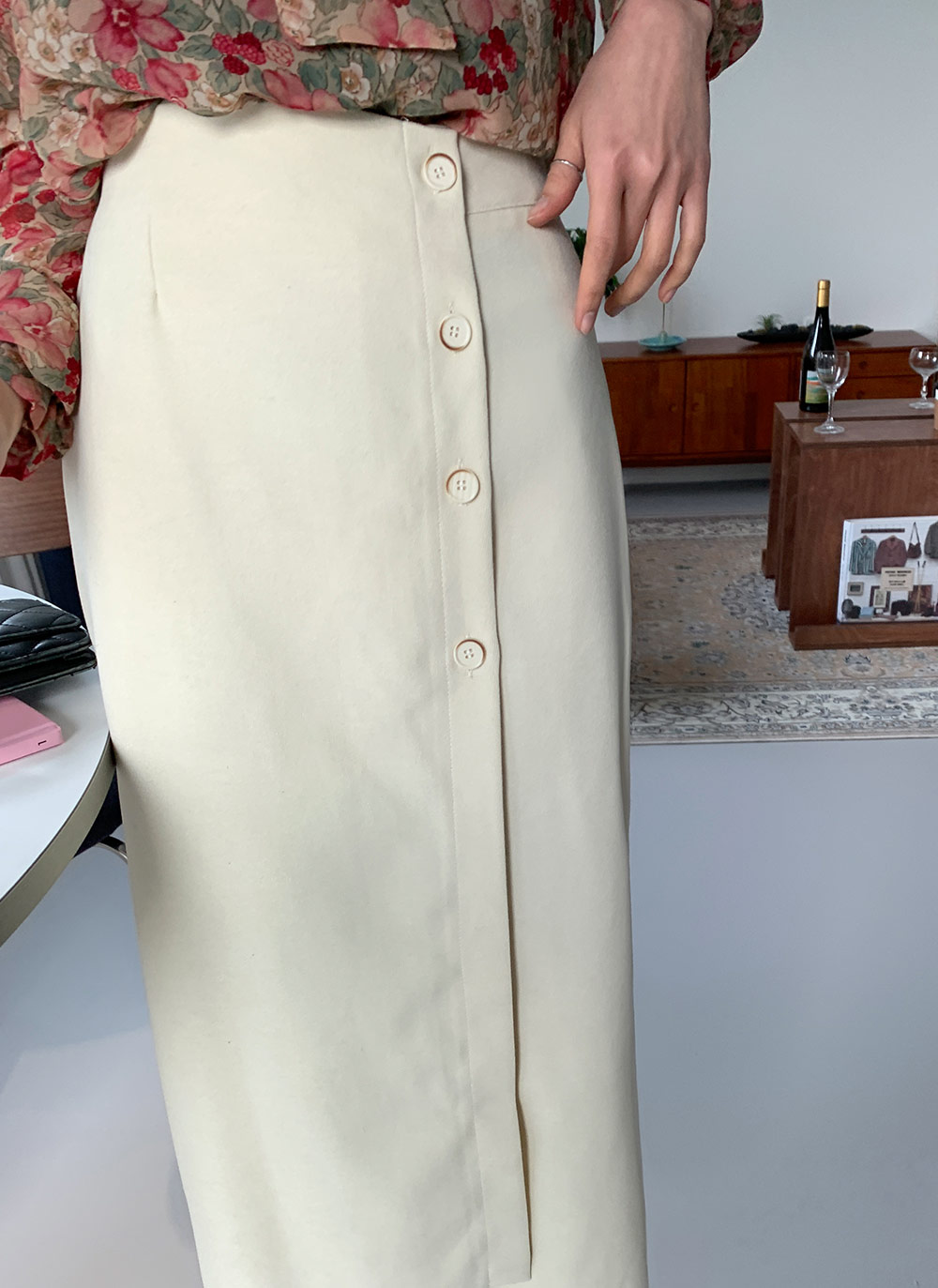 ボタンラップスカート・全3色 | DHOLIC | 詳細画像6