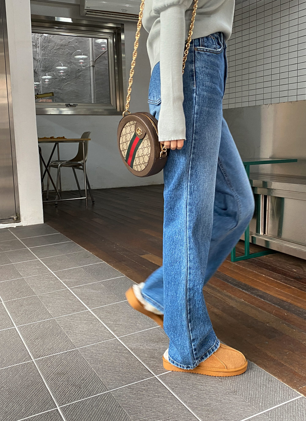 起毛ワイドデニムパンツ・全1色 | DHOLIC | 詳細画像6