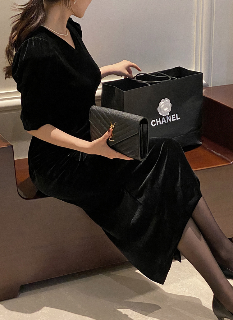 DHOLIC ベロアワンピース Sサイズ DHOLIC ベロアワンピース Sサイズ