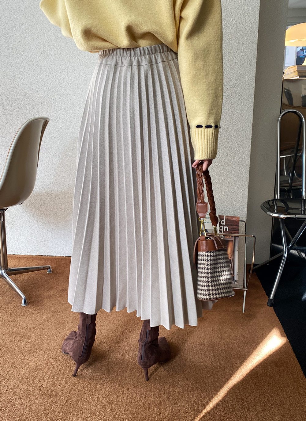プリーツロングスカート・全2色 | DHOLIC | 詳細画像5