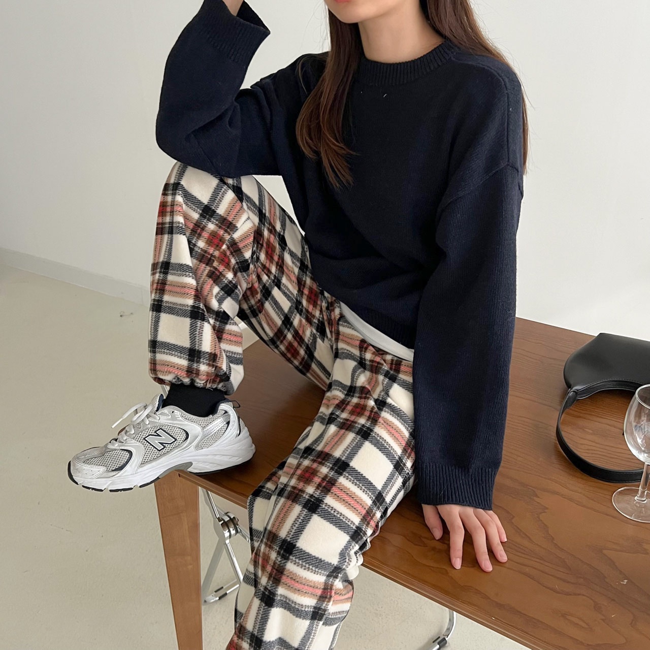 071091 willow pants チェック タック パンツ 0 ジョガー c1c3cef3f09cd2d1a4a9a878a5277c