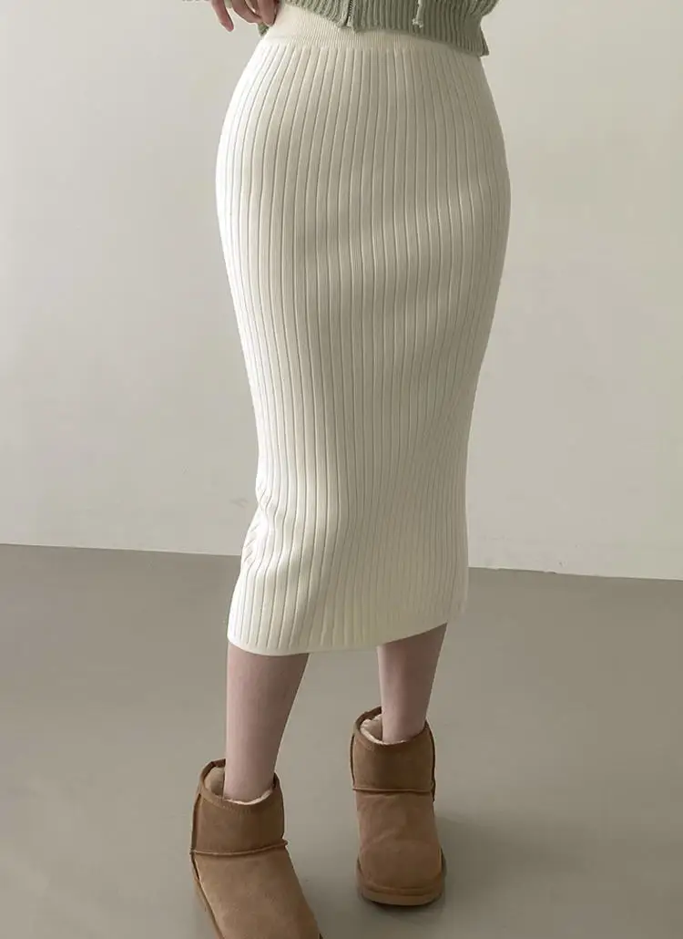 バックスリットスリムニットスカート | dangosister | 詳細画像1