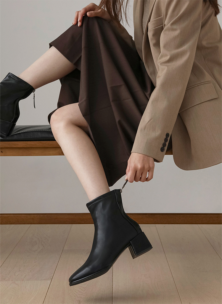 Leather Boots Ankle - 画像 4