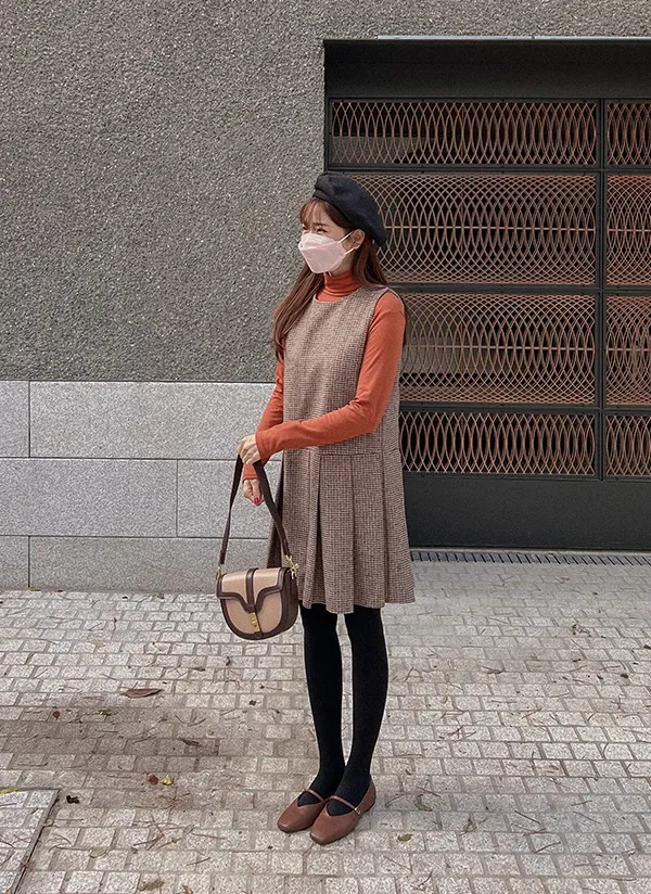 チェックプリーツワンピース | レディースファッション通販 - DHOLIC 