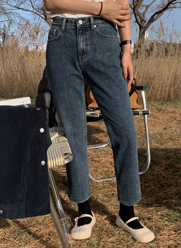 裏起毛クロップドストレートデニムパンツ レディースファッション通販 Dholic 公式 裏起毛クロップドストレートデニムパンツ レディースファッション通販 Dholic 公式