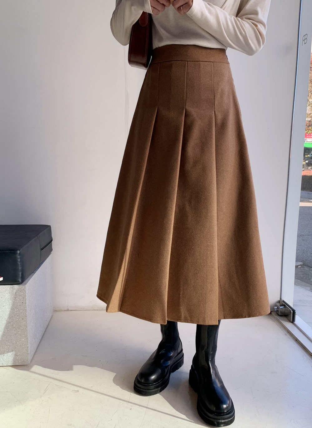 ウール混プリーツスカート・全3色 | DHOLIC | 詳細画像10
