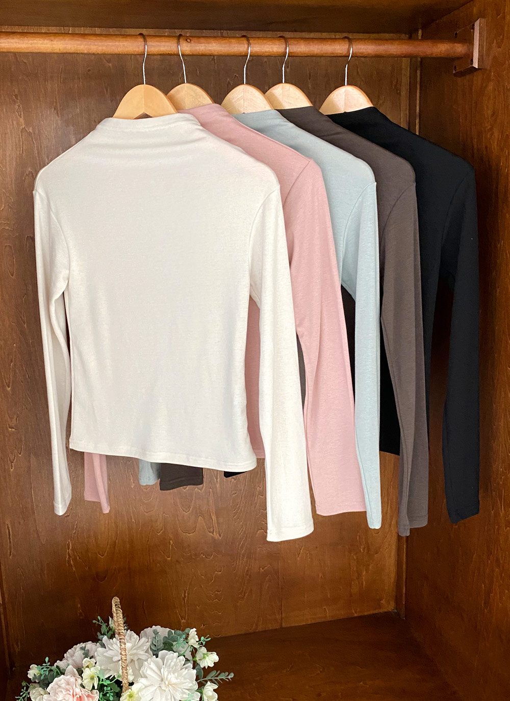 裏起毛ハーフネックTシャツ・全5色 | DHOLIC | 詳細画像6