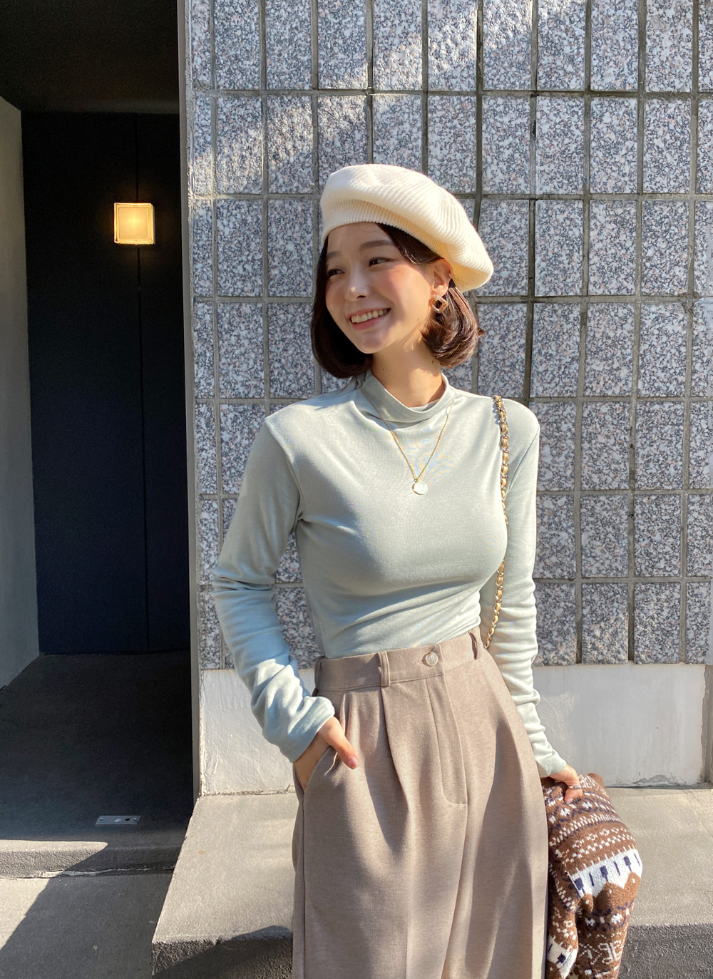 裏起毛ハーフネックTシャツ・全5色 | DHOLIC | 詳細画像8