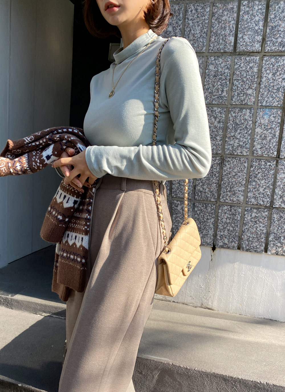 裏起毛ハーフネックTシャツ・全5色 | DHOLIC | 詳細画像9