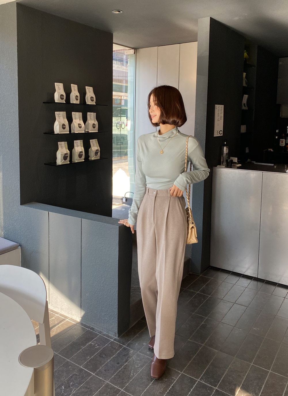 裏起毛ハーフネックTシャツ・全5色 | DHOLIC | 詳細画像10