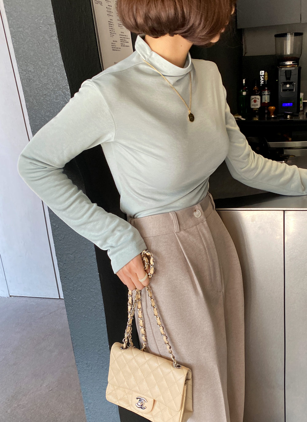 裏起毛ハーフネックTシャツ・全5色 | DHOLIC | 詳細画像11