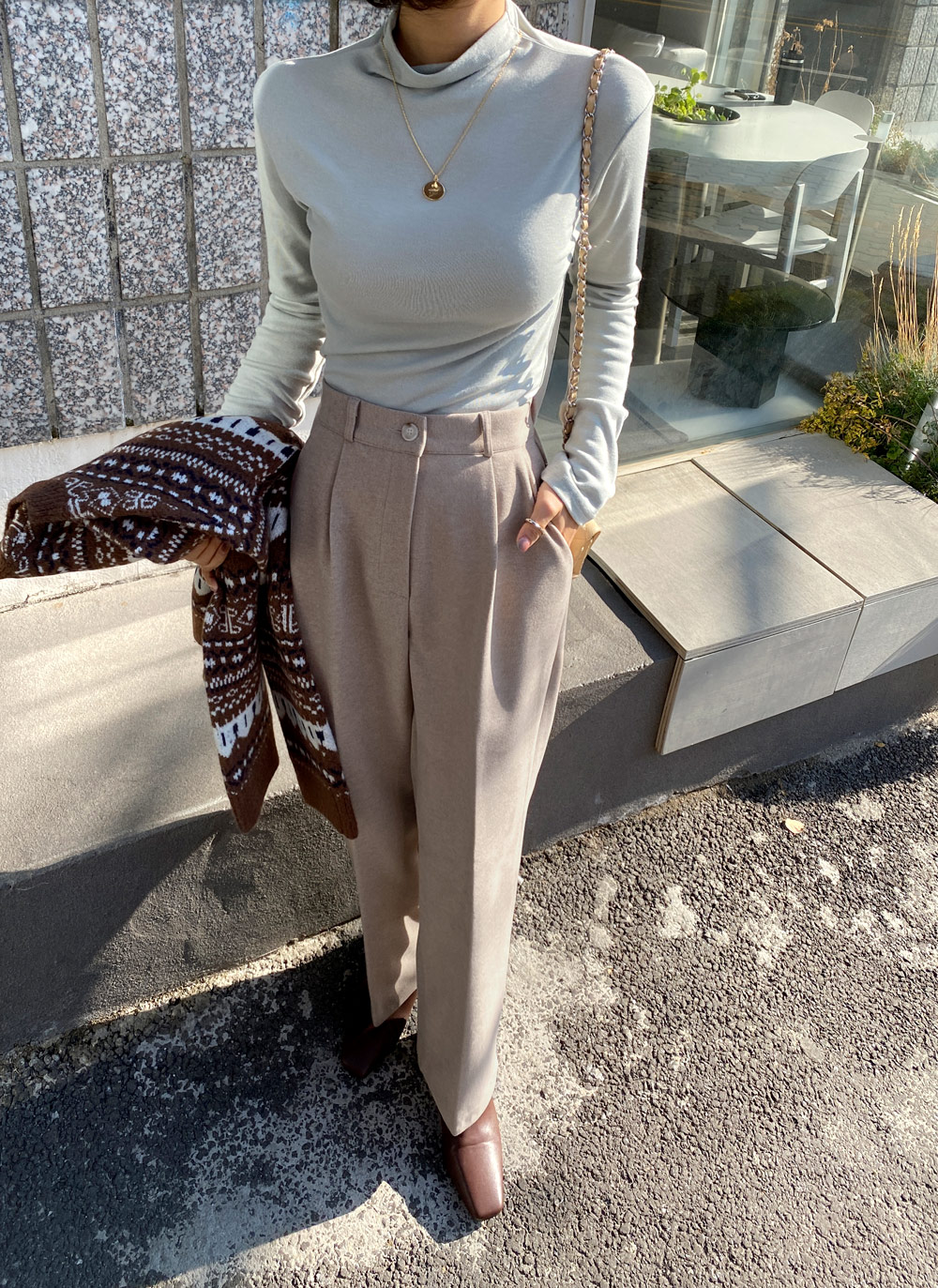 裏起毛ハーフネックTシャツ・全5色 | DHOLIC | 詳細画像12