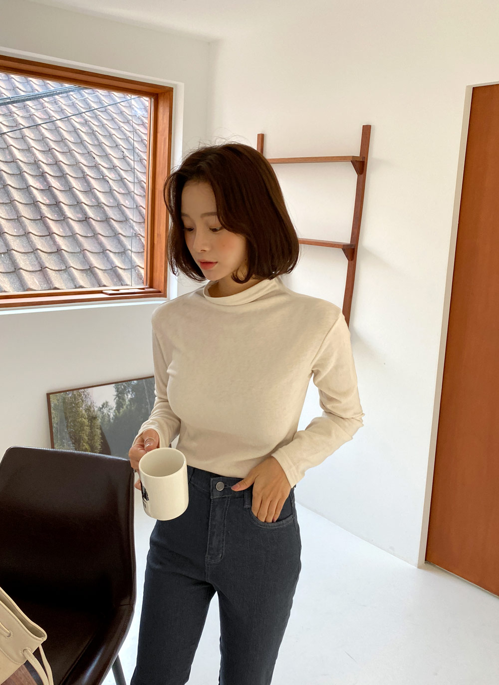 裏起毛ハーフネックTシャツ・全5色 | DHOLIC | 詳細画像30