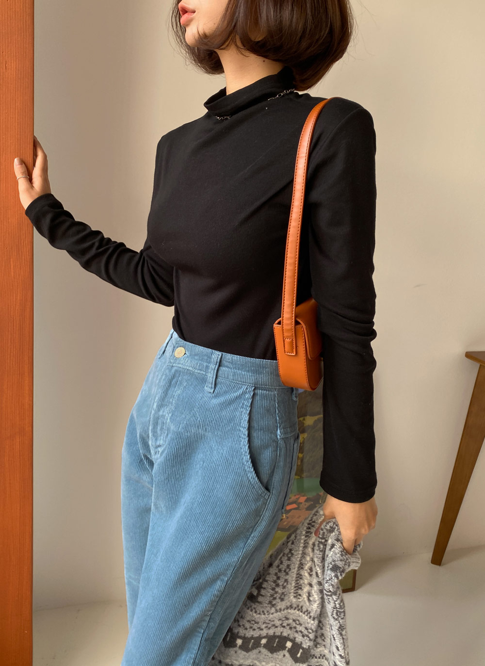 裏起毛ハーフネックTシャツ・全5色 | DHOLIC | 詳細画像34