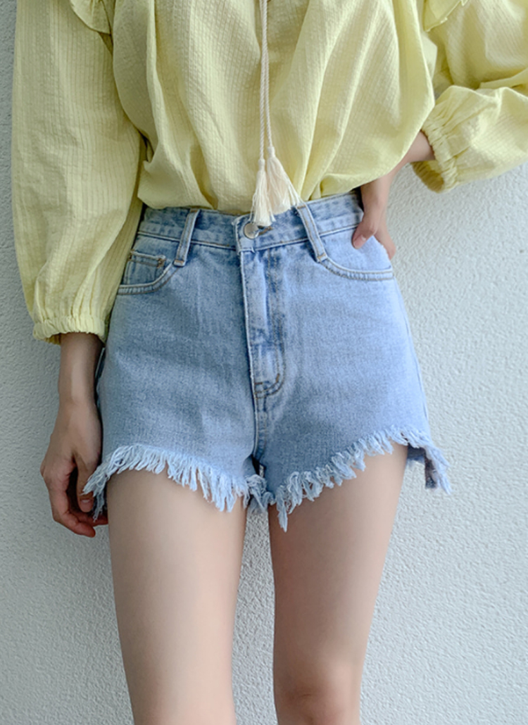 フリンジデニムショートパンツ P ジーンズ ショートジーンズ レディースファッション通販 Dholic ディーホリック