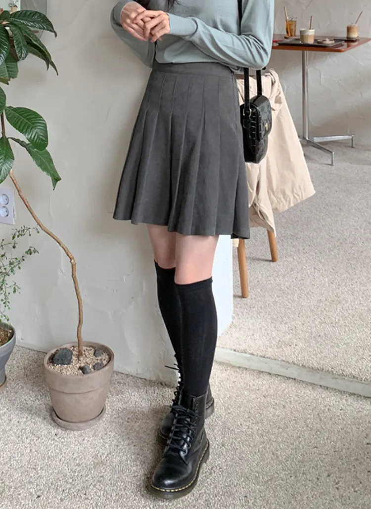 バックゴムプリーツミニスカート | dalkilook | 詳細画像1