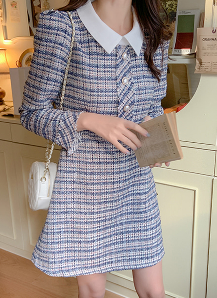 パール調ボタンaライン配色カラーツイードワンピース春秋冬 ワンピース ミニワンピース Dustypink ダスティピンク ファッション総合通販 Dholic パール調ボタンaライン配色カラーツイードワンピース春秋冬 ワンピース ミニワンピース Dustypink ダスティピンク ファッション総合通販 Dholic