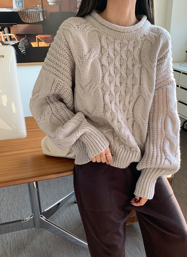 ロールネックケーブルニット 全3色 B ニット カーディガン ニット レディースファッション通販 Dholic ディーホリック ロールネックケーブルニット 全3色 B ニット カーディガン ニット レディースファッション通販 Dholic ディーホリック