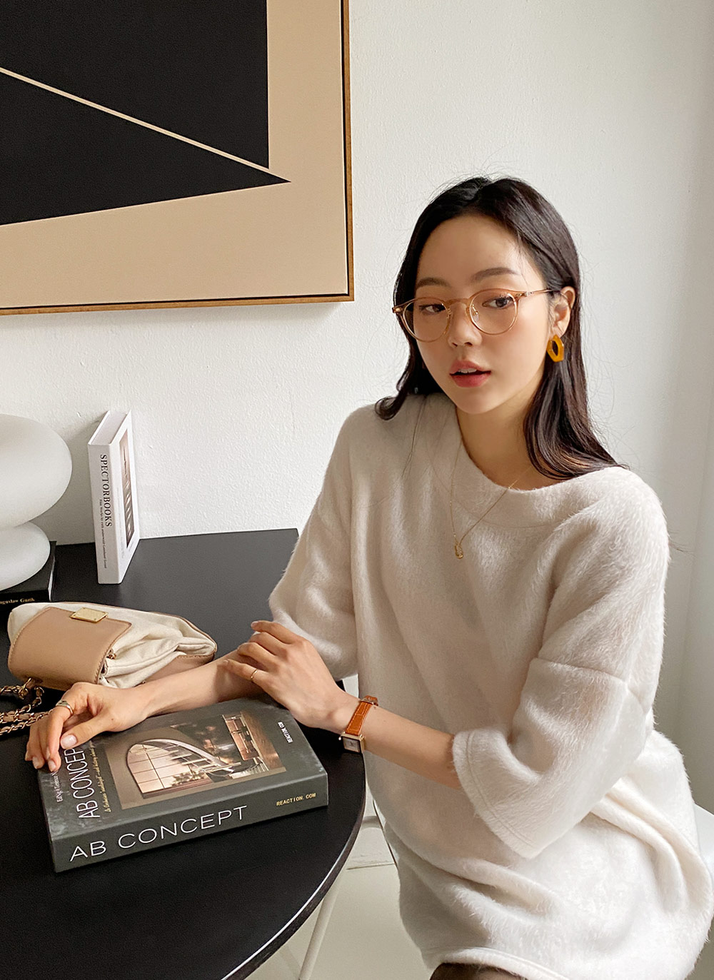 ケース付UV400ラウンドフレームメガネ | DHOLIC | 詳細画像31