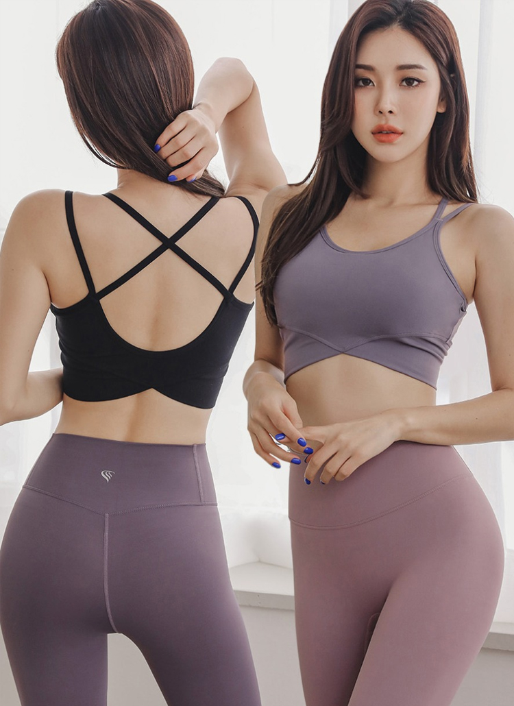 バッククロスストラップブラトップ | レディースファッション通販 - DHOLIC