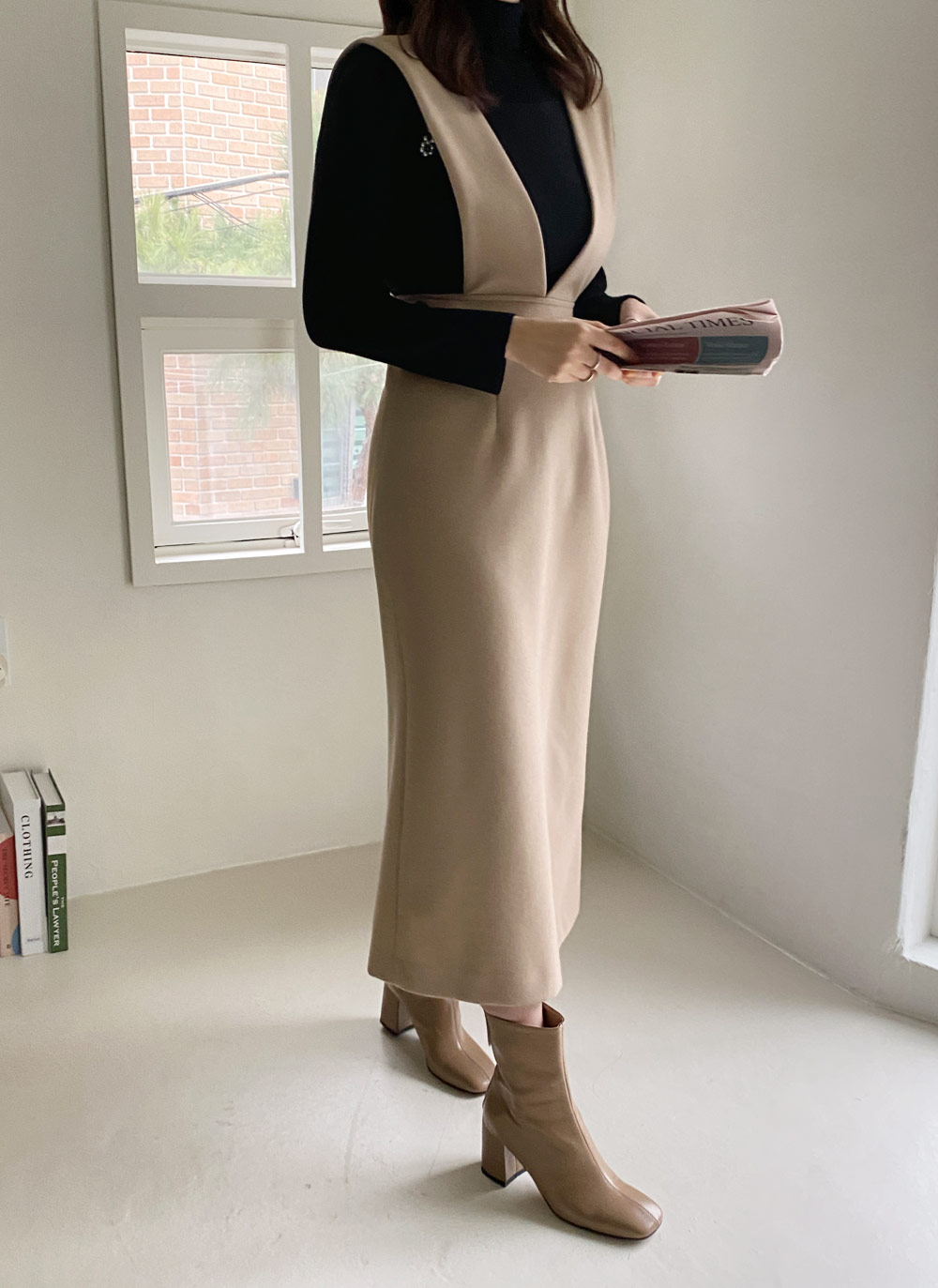 V字ビスチェワンピース・全3色 | レディースファッション通販 - DHOLIC