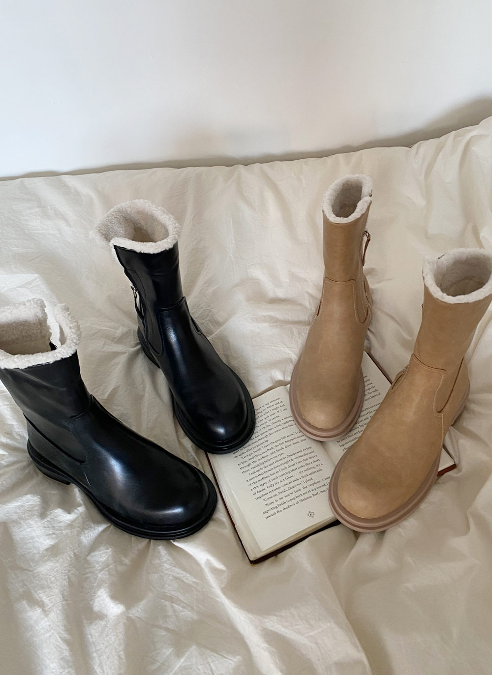 ファー裏地ミドルブーツ・全2色 | DHOLIC | 詳細画像2
