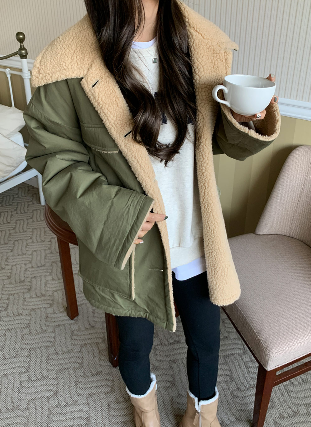 ファー裏地ミドルブーツ・全2色 | DHOLIC | 詳細画像9