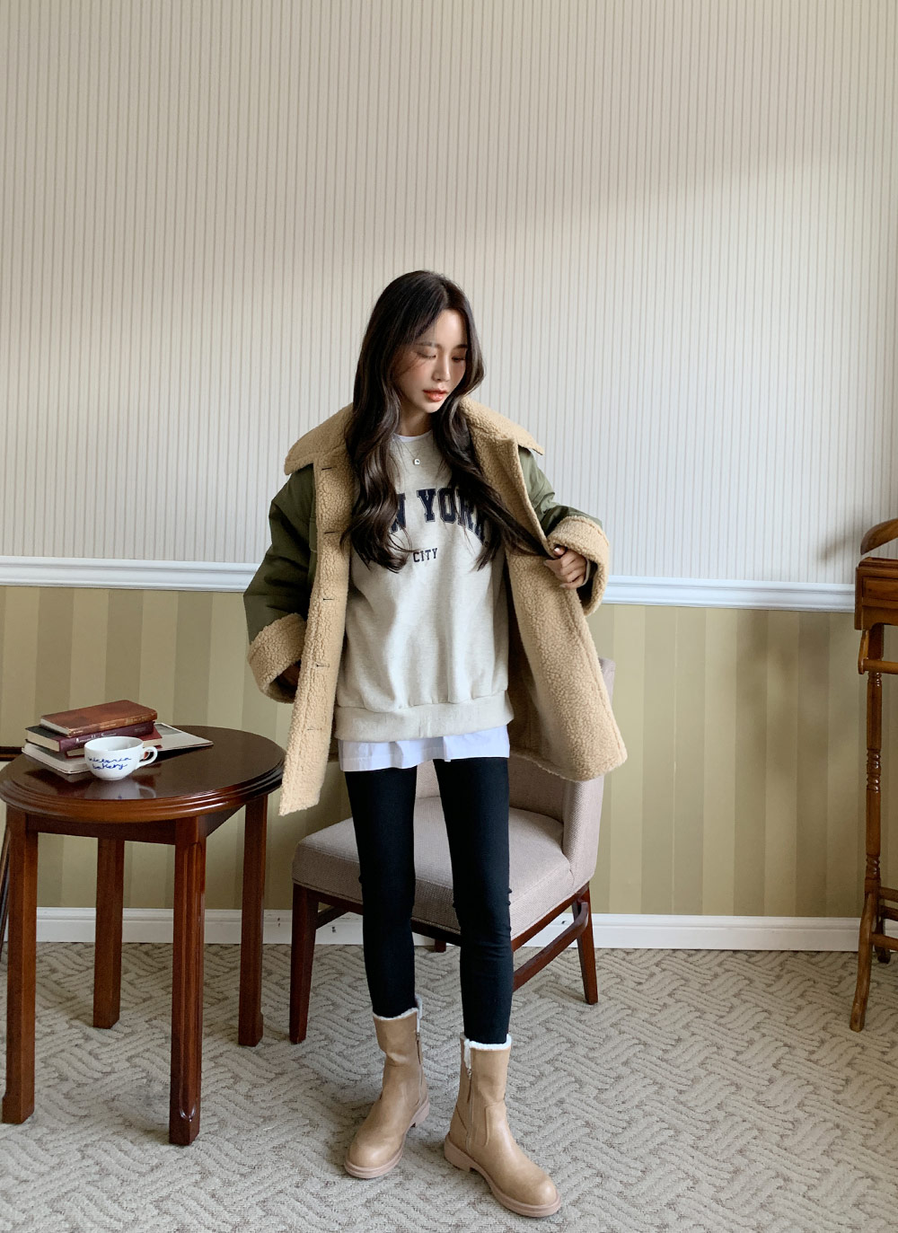 ファー裏地ミドルブーツ・全2色 | DHOLIC | 詳細画像10