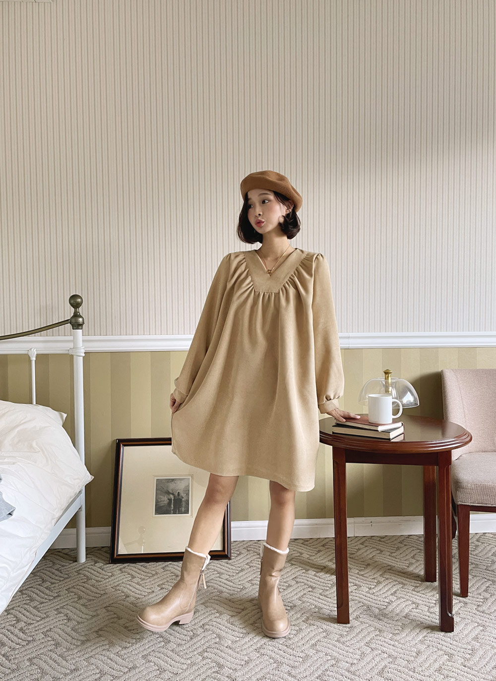 ファー裏地ミドルブーツ・全2色 | DHOLIC | 詳細画像15