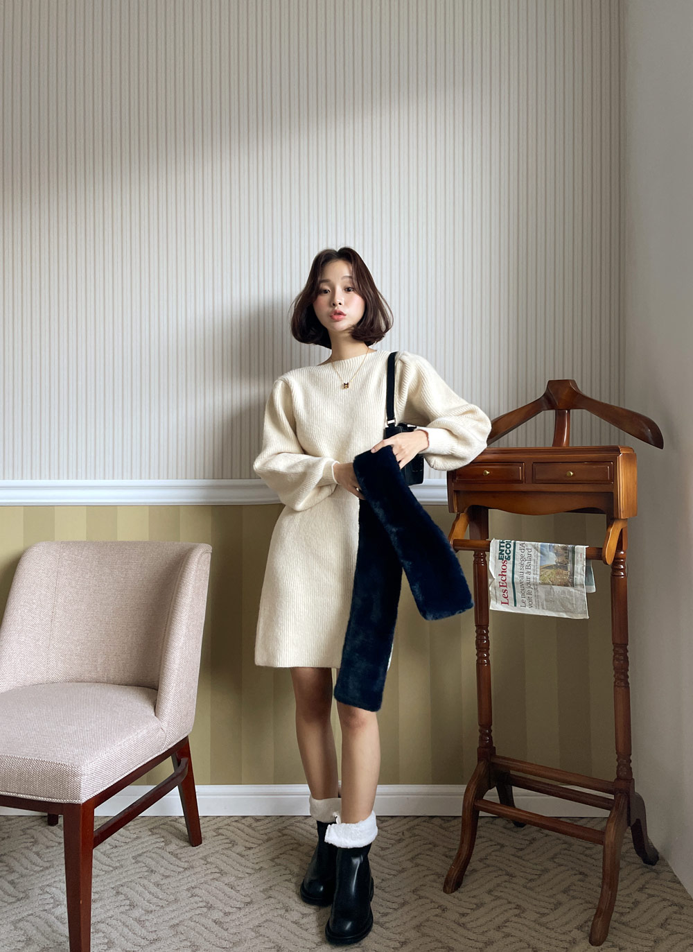 ファー裏地ミドルブーツ・全2色 | DHOLIC | 詳細画像20