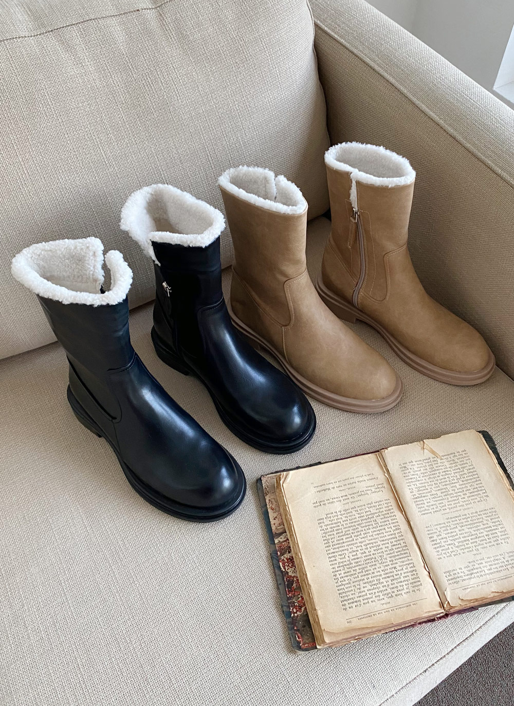 ファー裏地ミドルブーツ・全2色 | DHOLIC | 詳細画像23