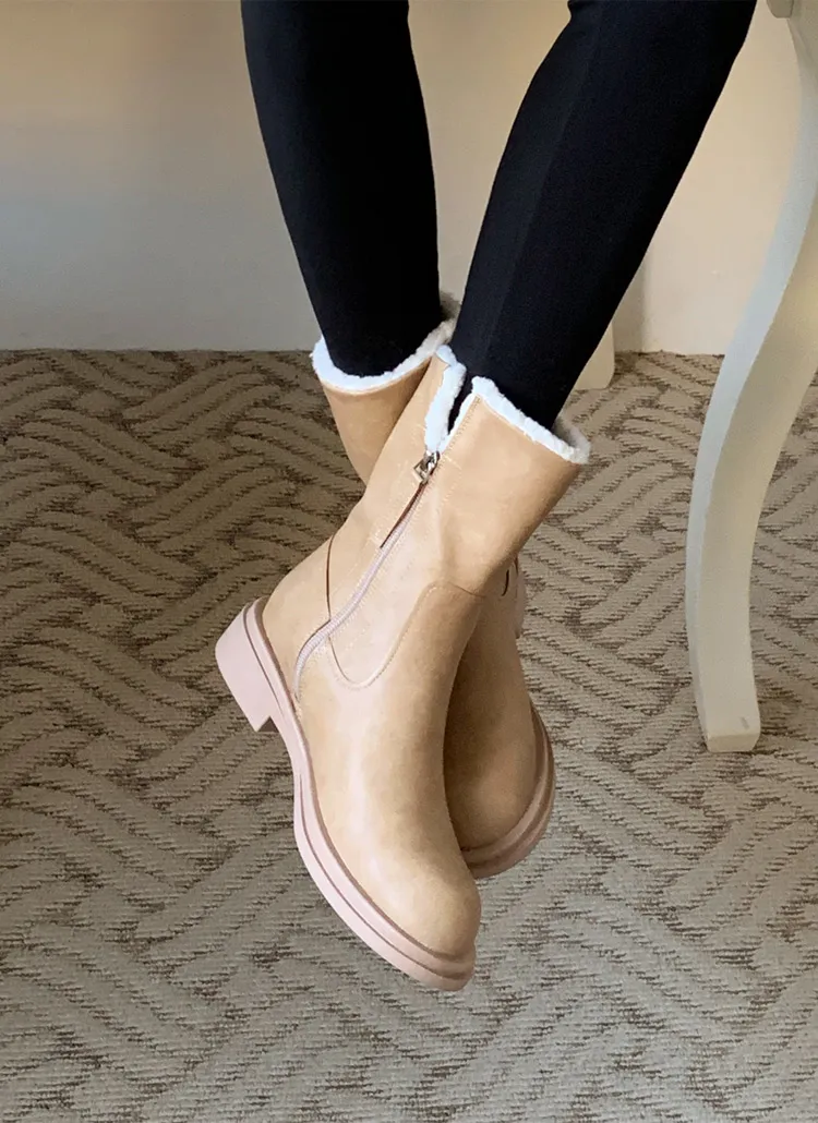 ファー裏地ミドルブーツ・全2色 | DHOLIC | 詳細画像1