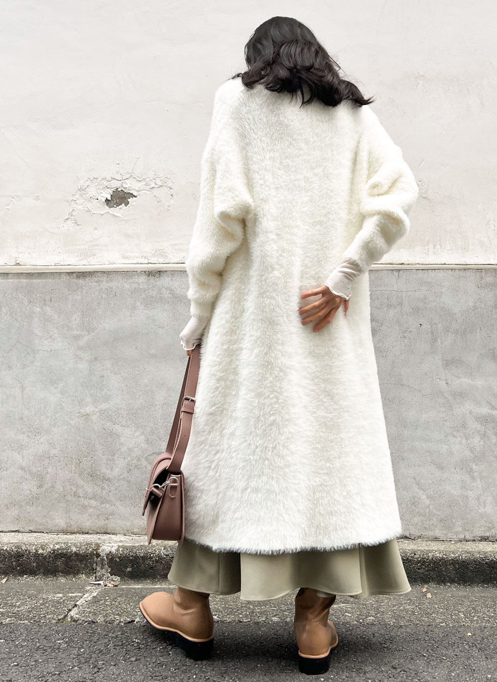 フェザーロングカーディガン | レディースファッション通販 - DHOLIC