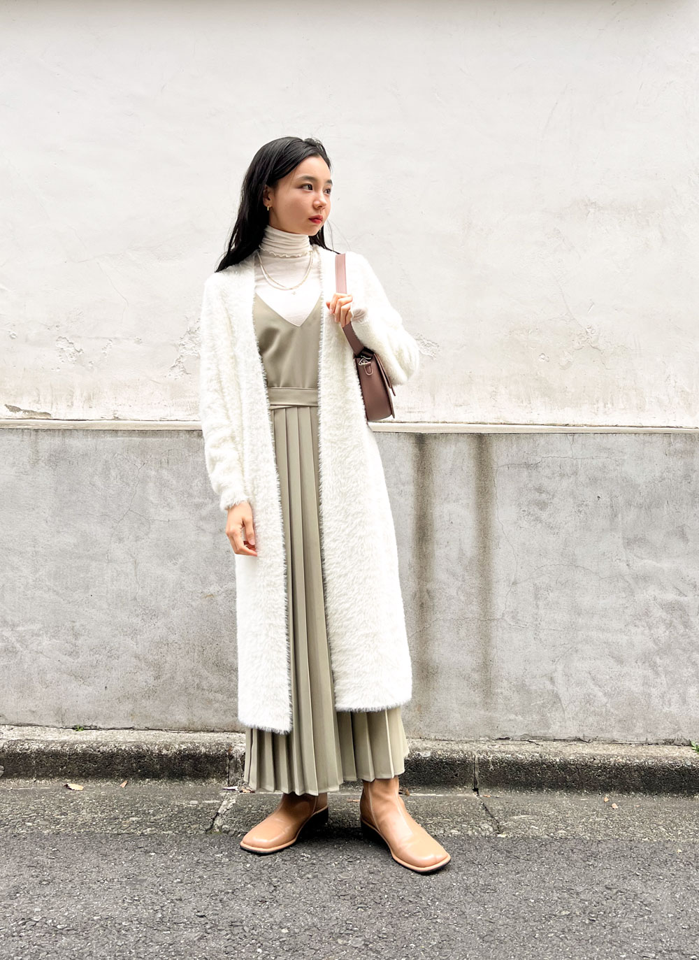 新品✨タバサ　白　ロングカーディガン　ウール100% フェザーロングカーディガン | レディースファッション通販 - DHOLIC