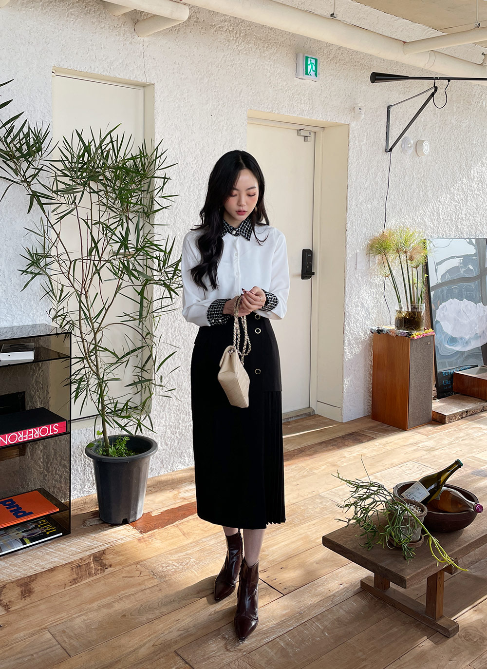 ツイード配色カラーブラウス | DHOLIC | 詳細画像6