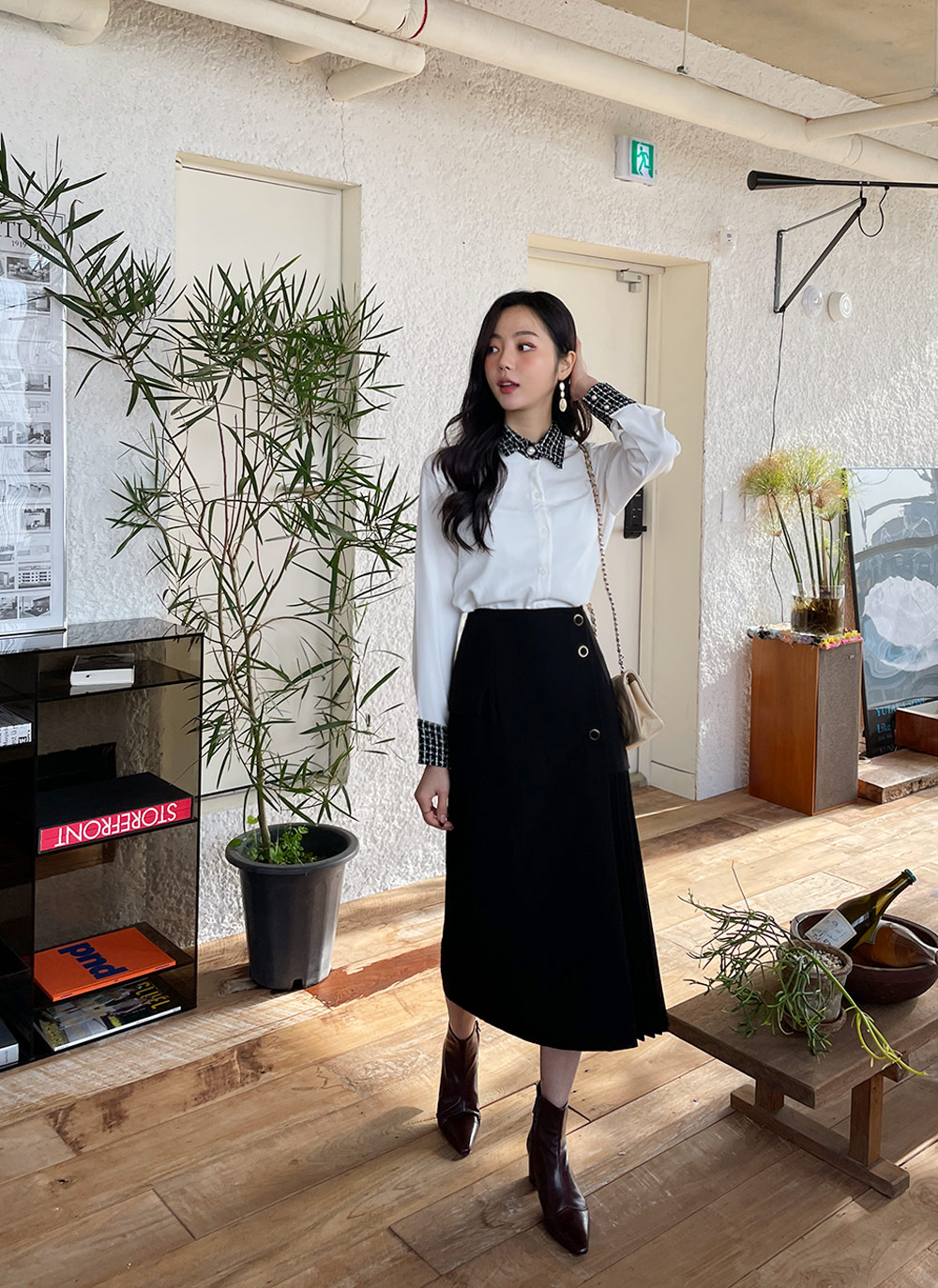 ツイード配色カラーブラウス | DHOLIC | 詳細画像11