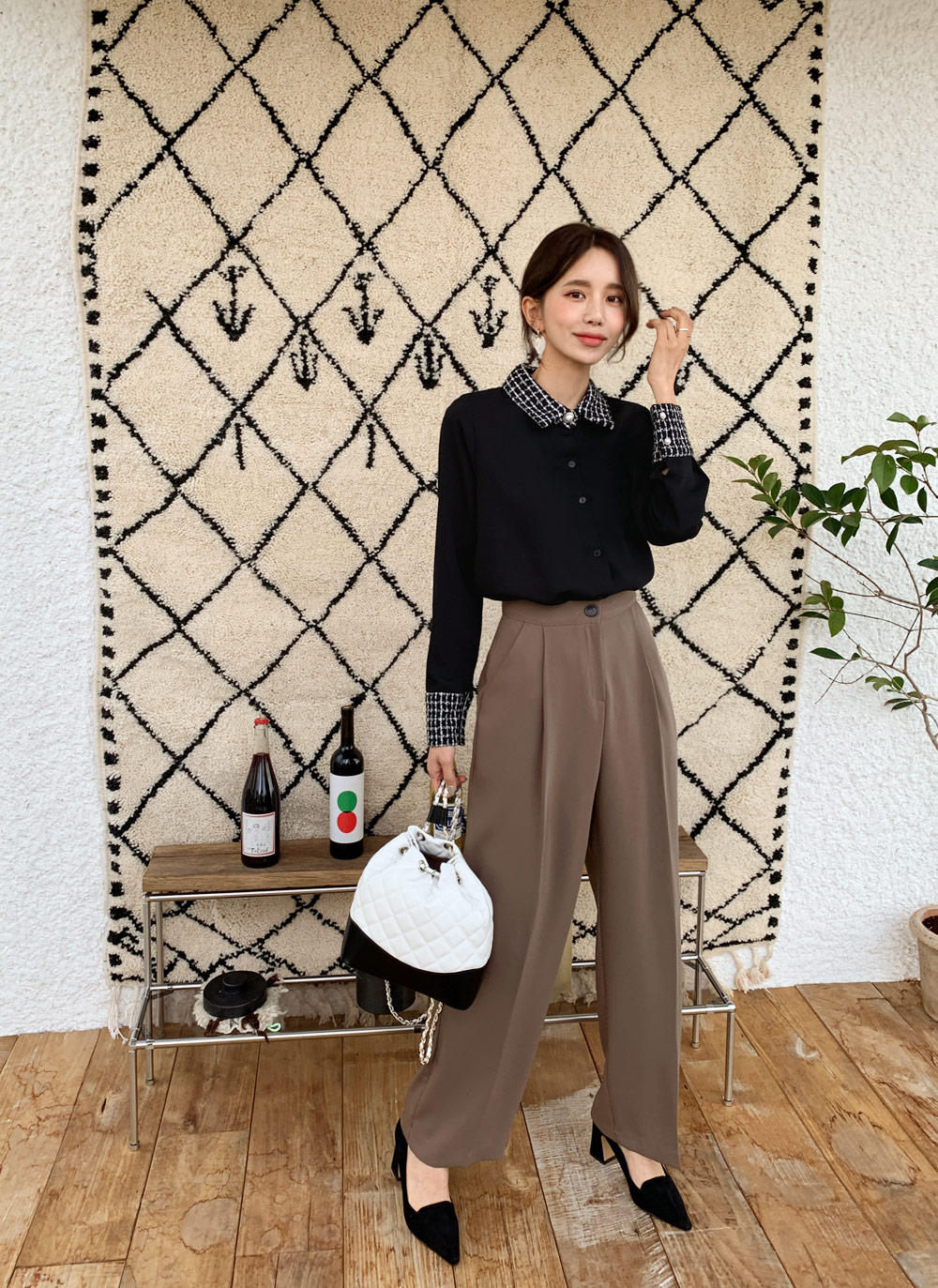 ツイード配色カラーブラウス | DHOLIC | 詳細画像20