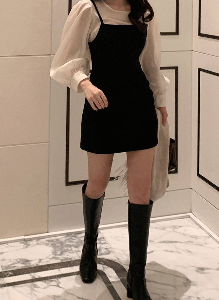 ミニ丈スリーブレスダーツラインスリムキャミワンピース春秋冬 ワンピース ミニワンピース Rozley ローズリー ファッション総合通販 Dholic