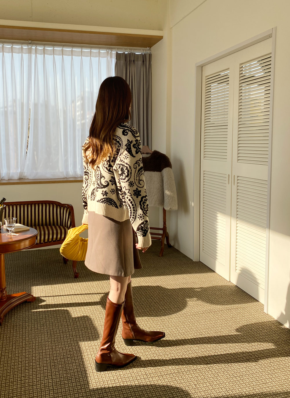 X147 未使用 POOL SUDE プール サイド 有り難い ロングブーツ 23cm 本  