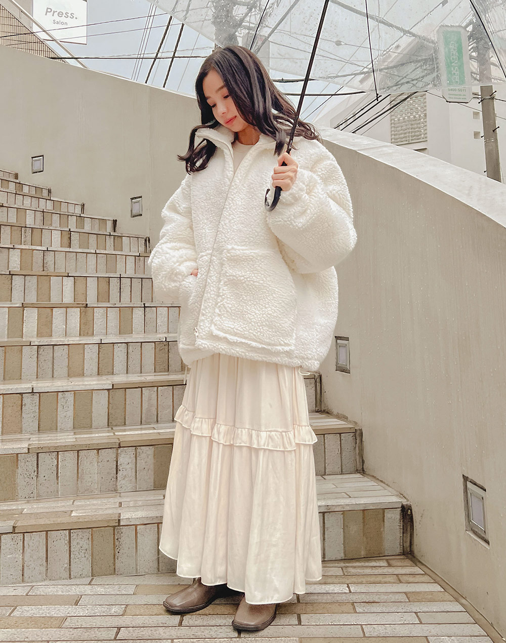 ボアブルゾン | レディースファッション通販 - DHOLIC