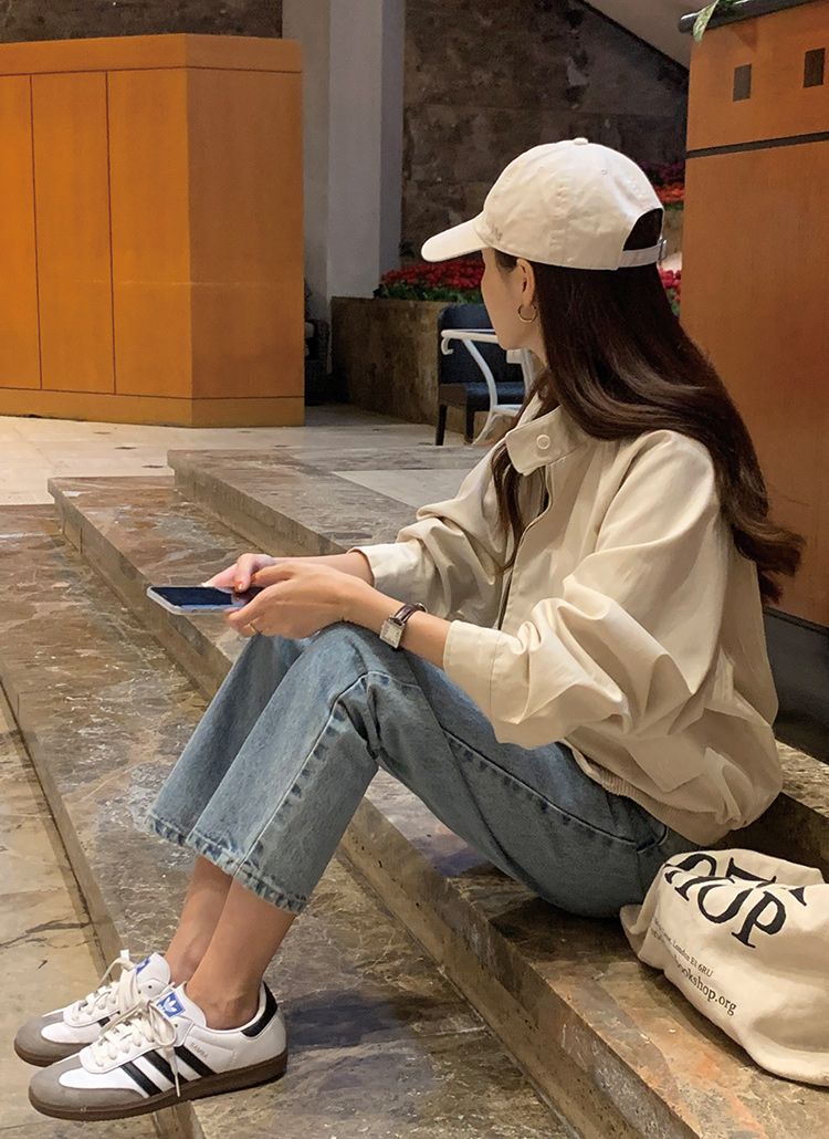 ミッドブルーストレートデニムパンツ | レディースファッション