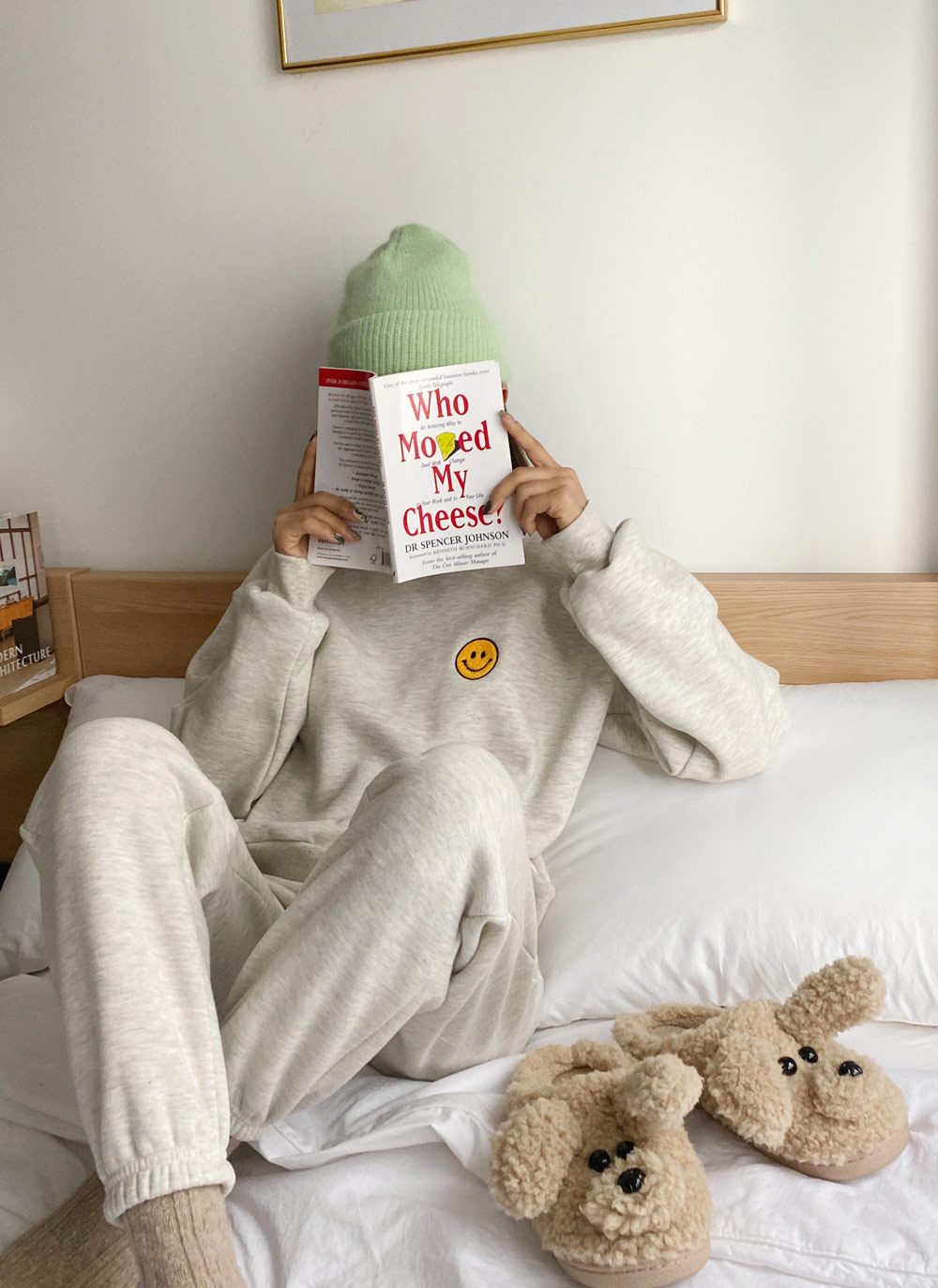 裏起毛スマイルボアパッチスウェット&ジョガーパンツSET | DHOLIC | 詳細画像5