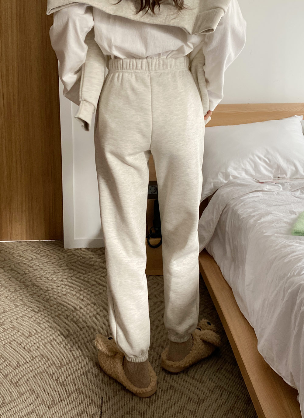 裏起毛スマイルボアパッチスウェット&ジョガーパンツSET | DHOLIC | 詳細画像21