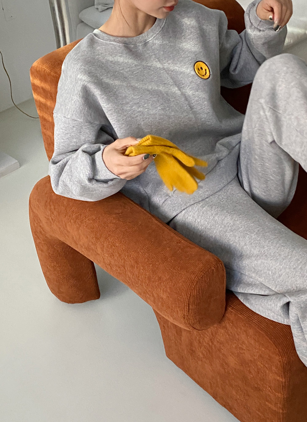 裏起毛スマイルボアパッチスウェット&ジョガーパンツSET | DHOLIC | 詳細画像23