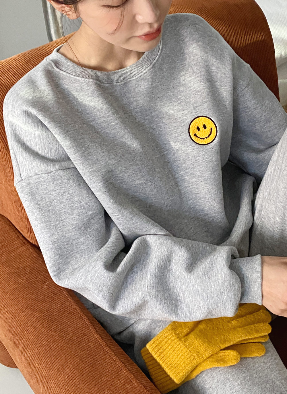 裏起毛スマイルボアパッチスウェット&ジョガーパンツSET | DHOLIC | 詳細画像28